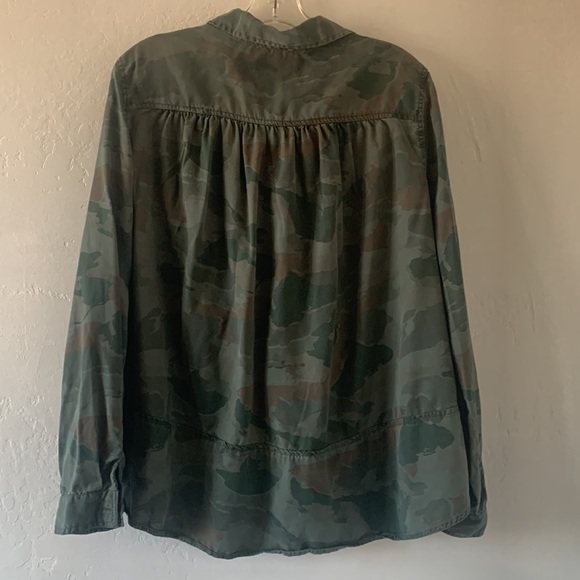 TRIBAL JEANS  Women Long Sleeve Button-Down  Camo Shirt Size Large - Picture 5 of 12
